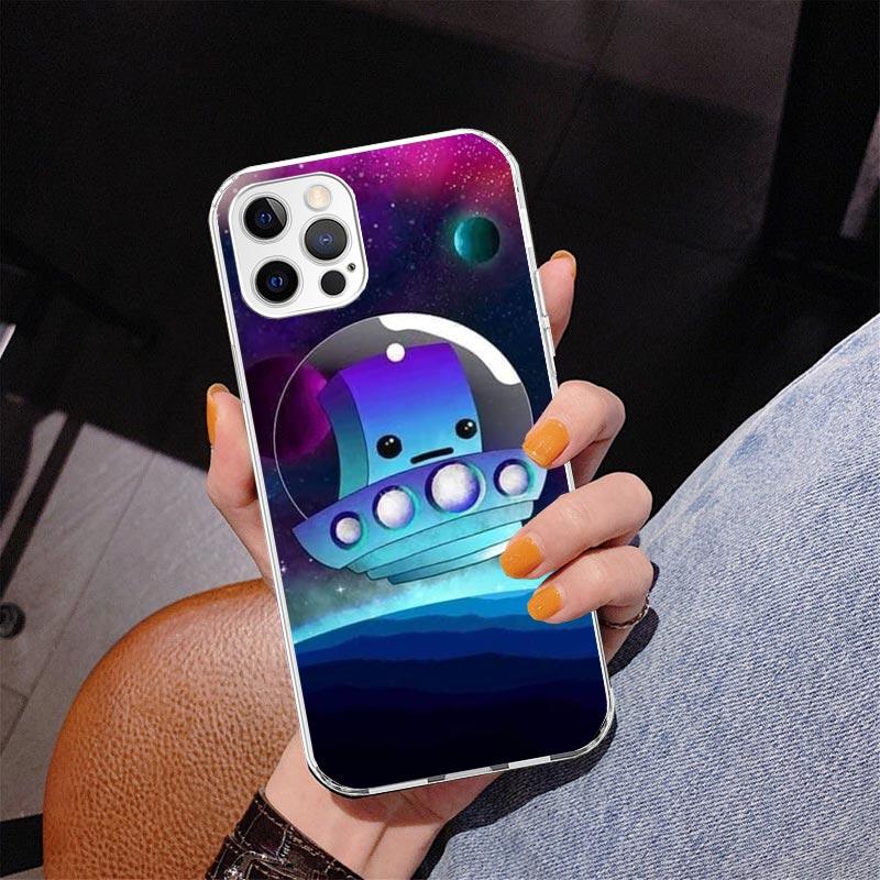 Capa de Celular Jogo Geometry Dash Para iPhone 17 Air 16 Pro Max 16E 15 + 14 Plus 11 12 13 Mini 7 8 SE Capa com Impressão de Presente Fundas 16 Pro