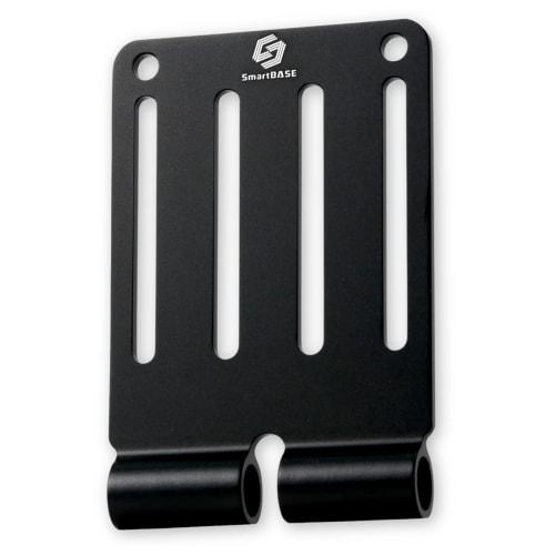 SmartBASE SmB-ALU15L (Onyx Black, Long Size) - Fully Machined Aluminum Belt Loop with Connecting Hardware for Customizing Waist Tools, Lightweight, Hi