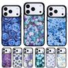 Coque de téléphone Fleur Bleue pour iPhone 17 16 15 14 13 Pro Max Coque Arrière pour 12 11 Pro Coque