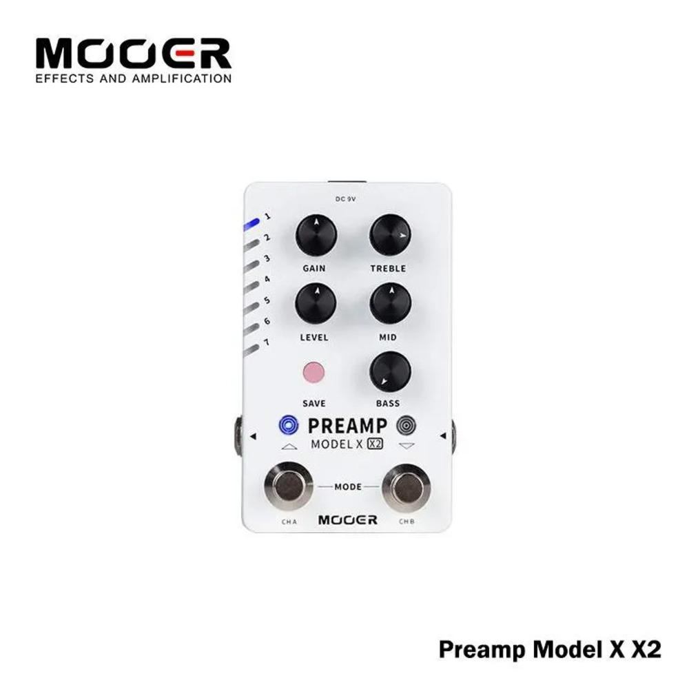 

Mooer Preamp Model X X2: Компактный стерео лупер/дилей/ревербератор двойной буст гитарная педаль