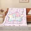 1pc Little Twin Stars Cute Cartoon Character Home Decor Blanket - Seasonal Universal Cozy Washable Gift, Suitable for All Ages, Suitable for
