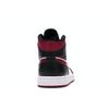 Air Jordan 1 Mid Noble Red Men Sneakers Black White 554724-066