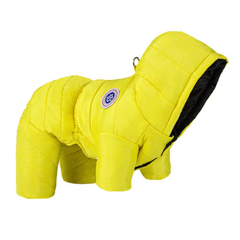 

Водонепроницаемая куртка для собак среднего размера, одежда для щенков, толстовки с капюшоном, пальто, комбинезон для чихуахуа, пудель, ши-тцу, комбинезон, костюмы для домашних животных L жёлтый