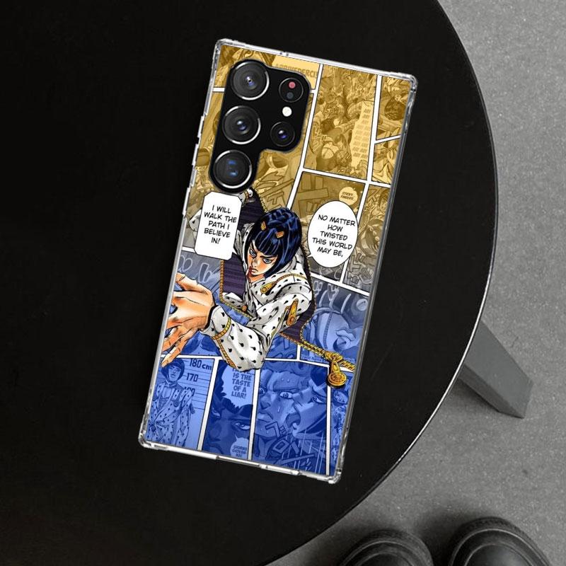JoJo Adventure Bruno Buccellati Phone Case Cover for Samsung Galaxy S26 S25 Edge S24 S23 Ultra S22 Plus S21 FE S20 + Art Customi