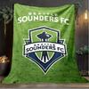 1PC Seattle Sounders FC Printed Soft Flannel Blanket Throw for Adult Bedroom Living Room Sofa Camping Travel Fan Gifts Christmas Gifts