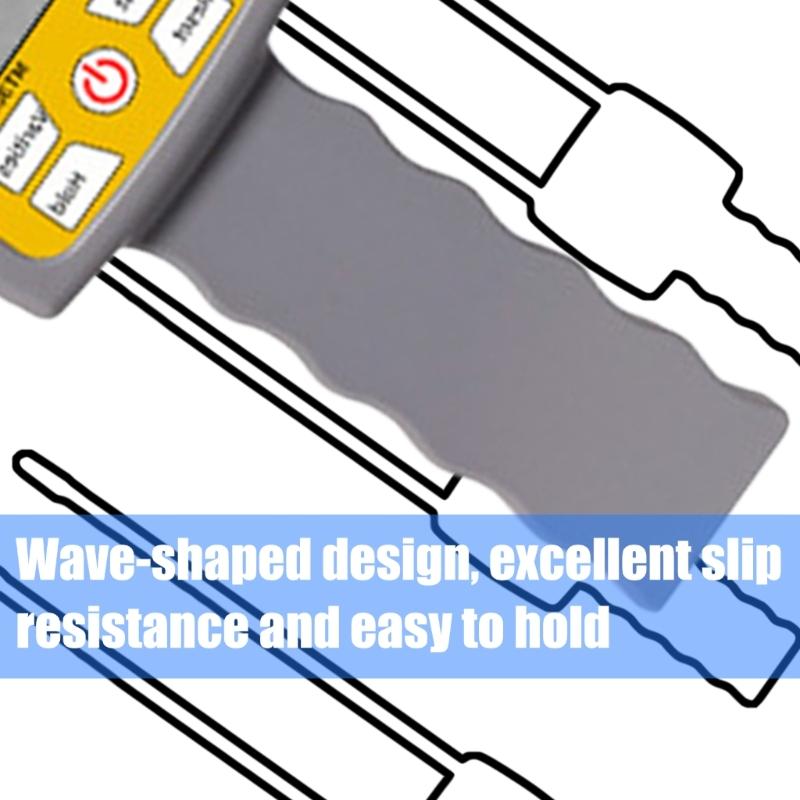 Handheld Agricultural Moisture Tester Features LCD Screen Digital Moisture Analyzers Easy To Use for Hays Straw Pasture