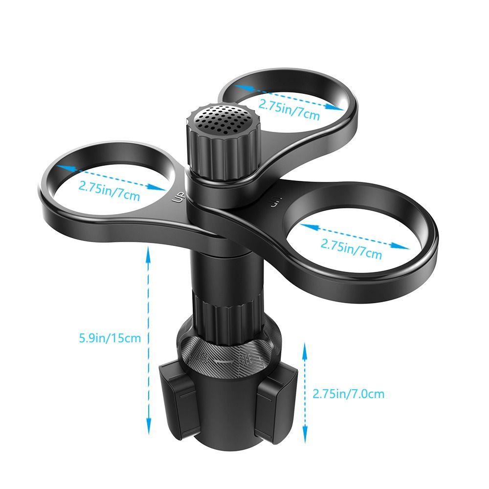Adjustable Car Drink Holder Multifunctional Cup Holder Auto Accessory Rotating Cup Holder  Bottle