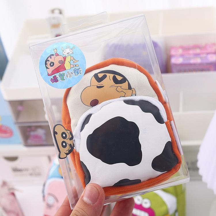 Crayon Shin-chan Cartoon Coin Purse & Keychain Mini Storage Bag