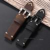 Cinturino Orologio in Pelle di Mucca Fatto a Mano per Panerai PAM111 441 Cinturino in Pelle Marrone Braccialetto Morbido da Uomo 22mm 24mm 26mm Cinturino Vintage