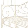 vidaXL Gartenbank 122 cm Eisen Antik Weiß