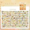 200 listů, materiál pro krajinu, papír, dekorace, deník, album, scrapbooking, materiál, pozadí, papír, odpadky, deníkové potřeby