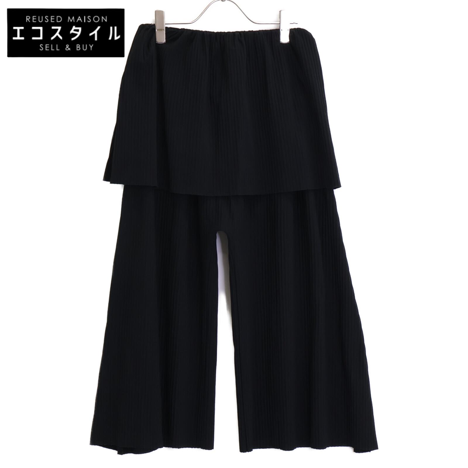 

me M172KF165 Pleated Skirt-Docking Gaucho Pants/ Bottoms * There is no size description. blackUsed