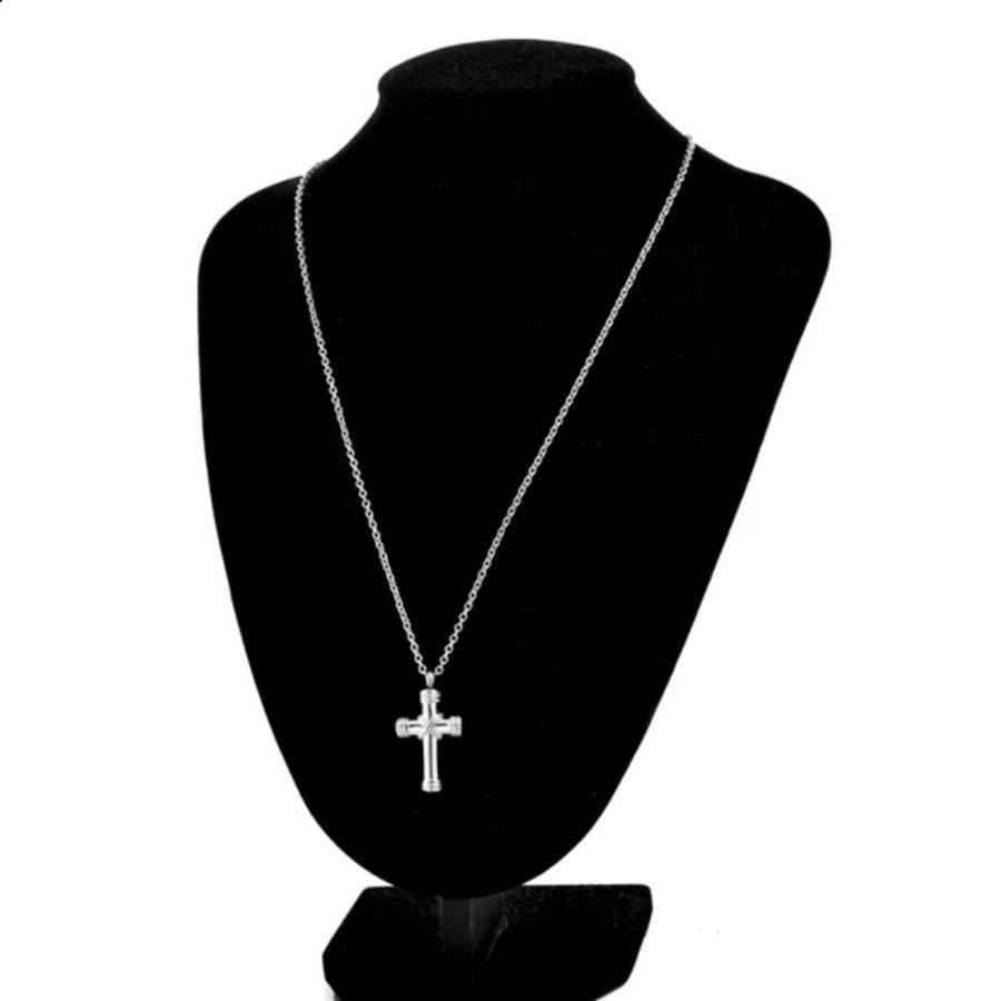 Souvenir 1pc Cross Pendant Fashion Religion Pendant Necklace Prayer Retro Gift Cross Women's Men's Jewelry New Style  Handmade
