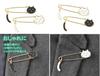 Cute white and black cat pin brooch 1 dozen safety pin brooch pin kitten accessory parts handmade craft tail
