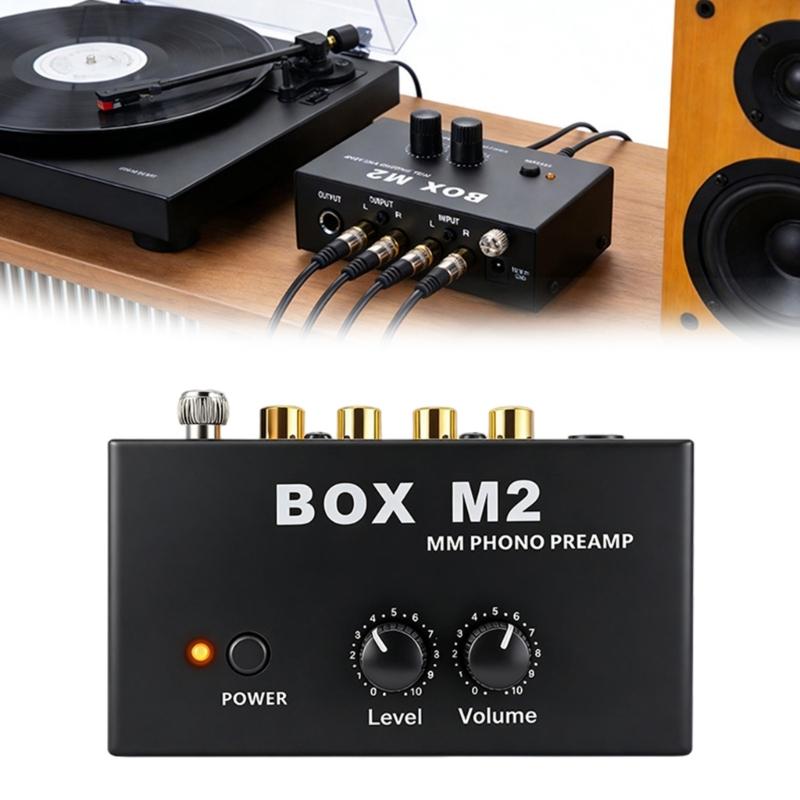 Phono Turntable Preamp Small Electronic Sound Stereo Phonograph Preamplifier Low Frequency Equipment Accessories