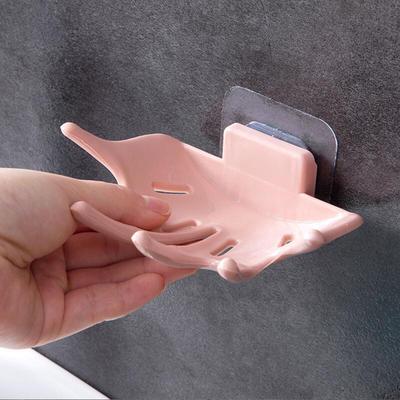 Hand Shaped Plastic Traceless Soap Holder for Multifunction Seamless Paste Bathroom Supplies ADM