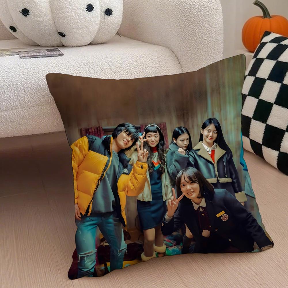 Korean Drama TThe Glory Cushion Cover Throw Pillow Cover Hidden Button Durable Polyester Chair Cushion