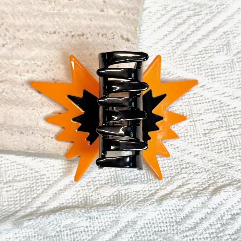 Korean Acrylic Splicing Butterfly Hair Grab For Girls Hair Claw Elegant Contrast Color Hair Clip Women Hair Accessories