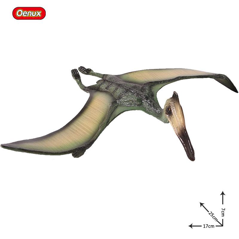 Oenux Classico Giurassico Dinosauro Giocattolo Quetzalcoatlus Ljahjas Pterodattilo Action Figures Animali Modello PVC Collezione Giocattolo per Bambini