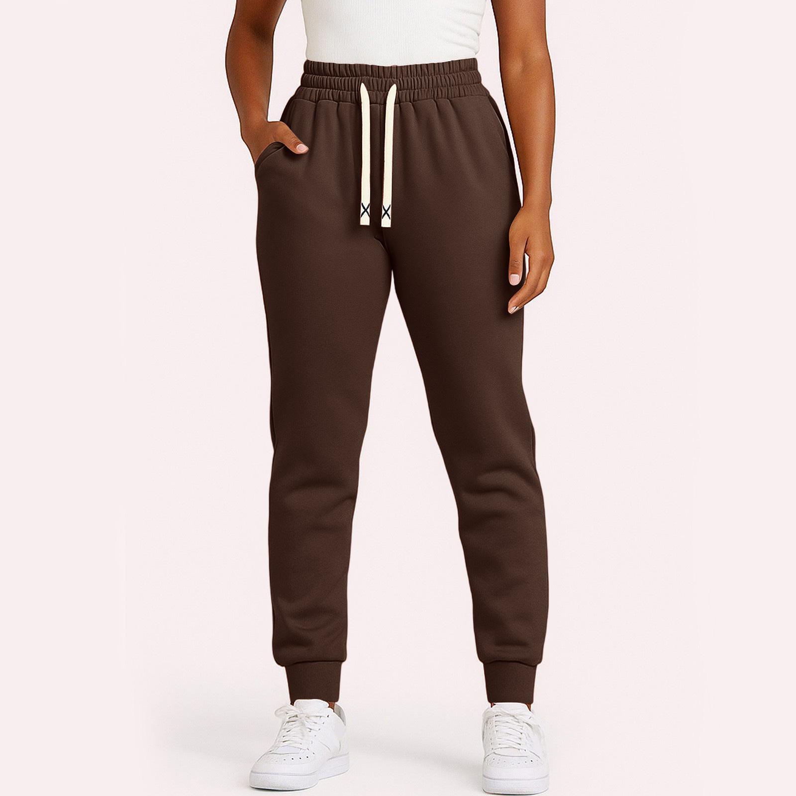 

Женские однотонные спортивные штаны, свободные повседневные леггинсы XXL