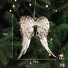 Plastic Angel Xmas Pendants Snowflake Christmas Tree Ornaments  for Home