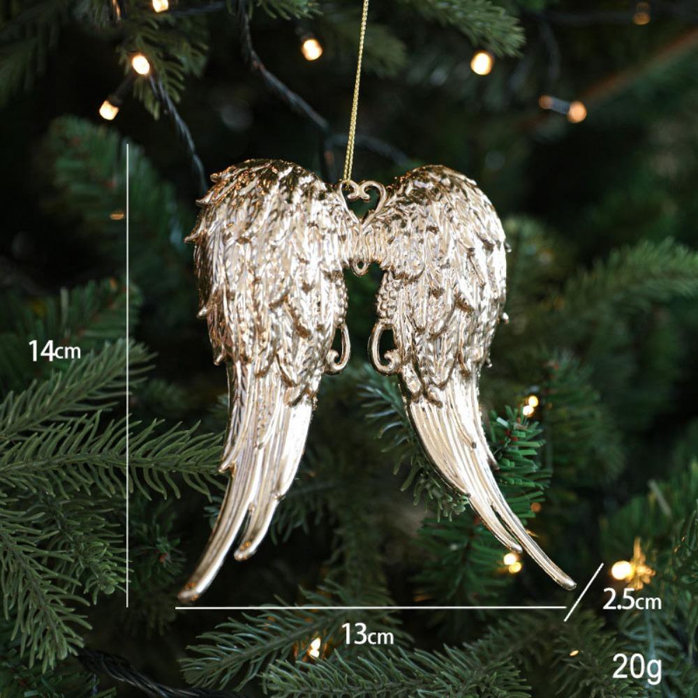 Plastic Angel Xmas Pendants Snowflake Christmas Tree Ornaments for Home