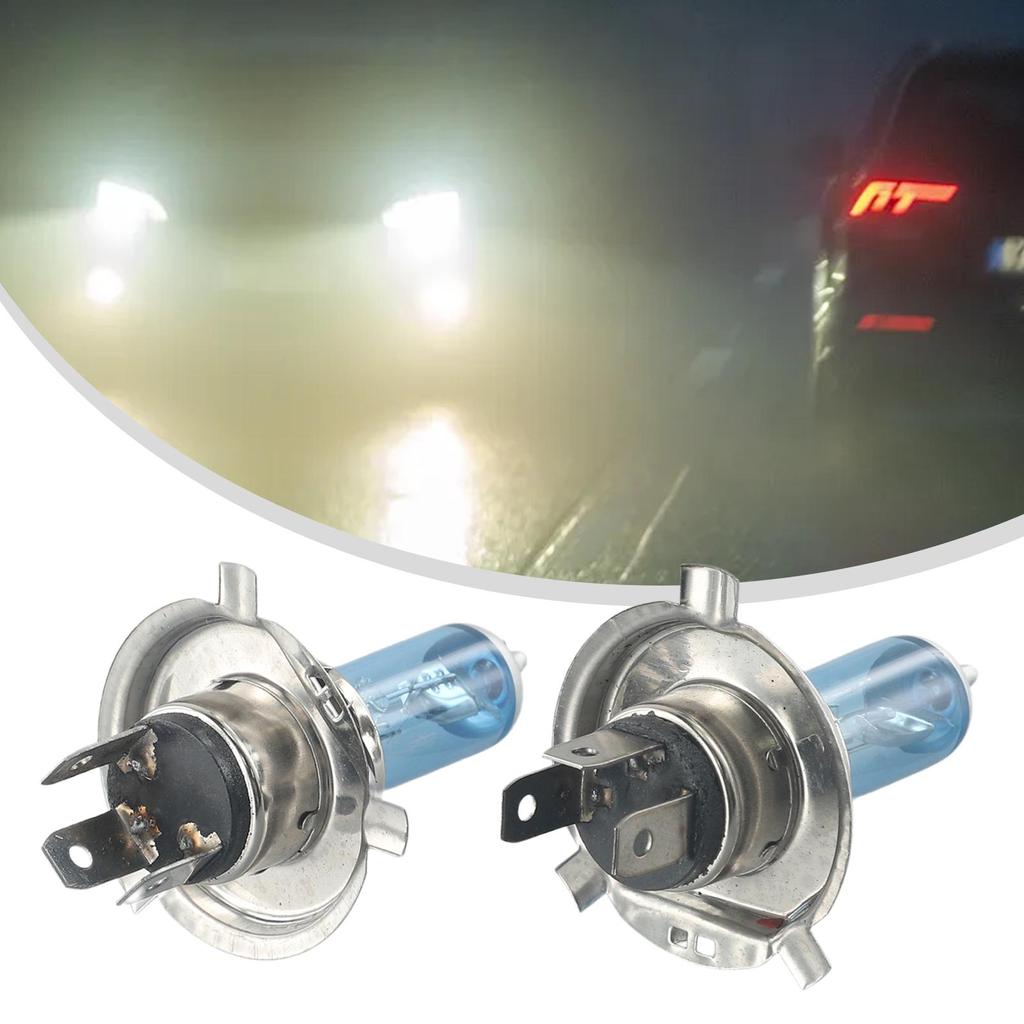 Replacement Headlight 2pcs H4/HB2 Xenon 12V 6000K Bright Light Halogen