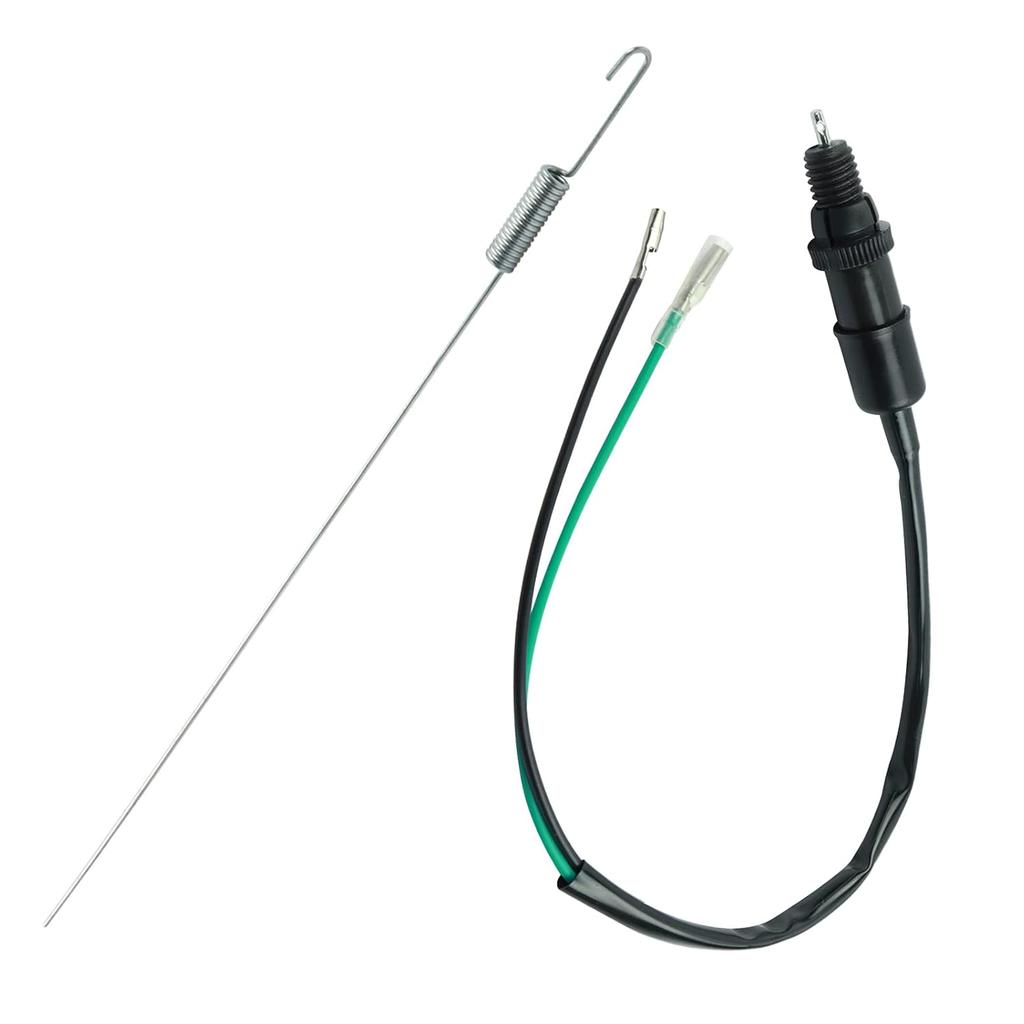 FLYPIG Universal Motorcycle Bike Rear Brake Light Switch with Spring Kit for Yamaha Honda Kawasaki Suzuki Quad Pit Scooter ATV Tail Light Switch