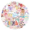 50Pcs Cute Style Birthday Coming Soon Graffiti Water Cup Suitcase Decoration Children’S Stickers