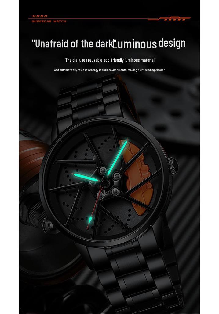 SVJ 3D Hollow Quartz Men's Watch - High-End Genuine Tesla Design