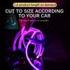 LED Ambient Light Neon Car Interior Strip Light RGB Auto Environment Light APP Control Car Center Console Decoration Accessories