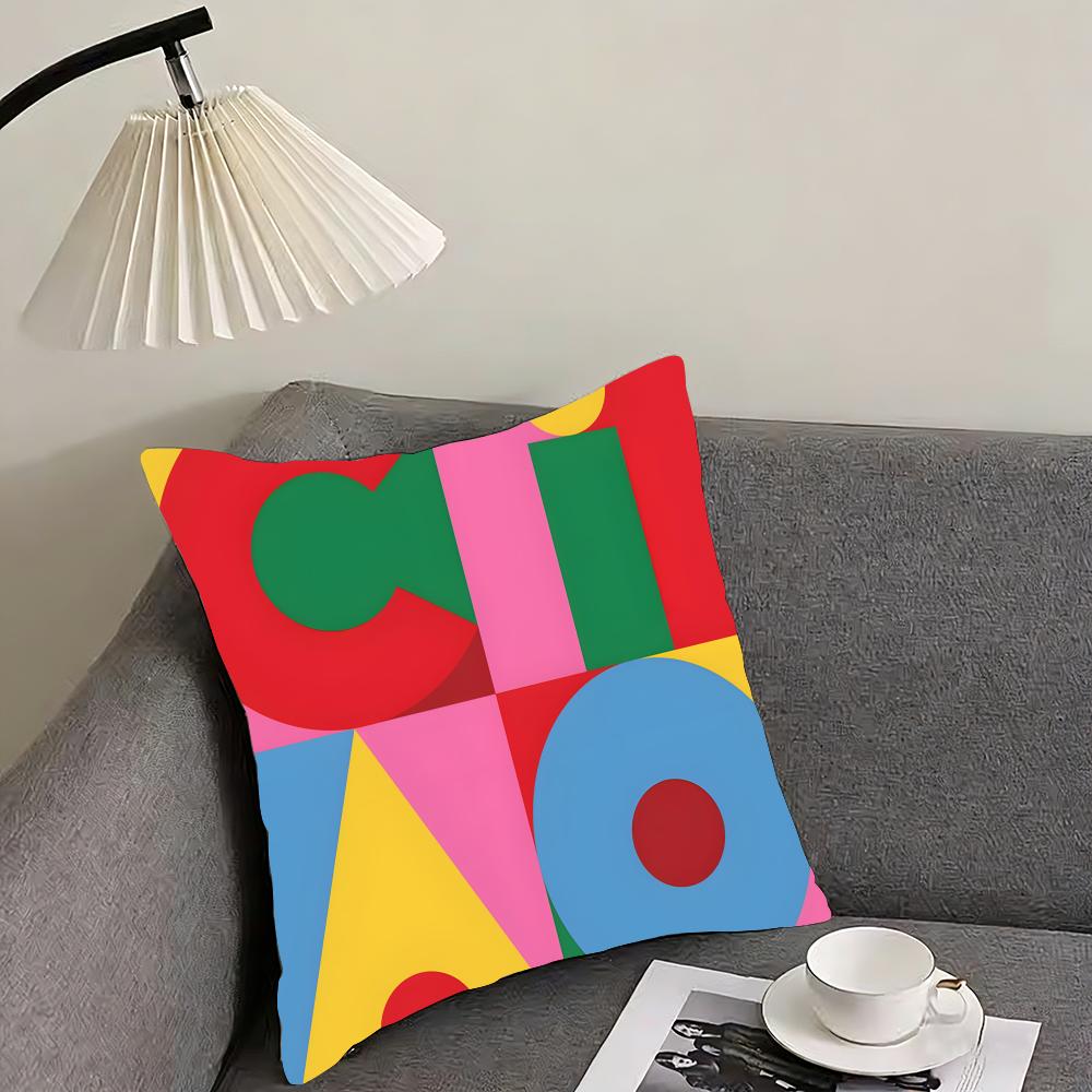 Geometric Patterns Luxury Cushion Cover Pillowcase Ultra Soft Skin Friendly Fabric Cloud Like Comfort Concealed Zipper