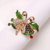 4PCS Creative Christmas Table Decoration Snow Napkin Ring Xmas Tree Tissue Buckle Boots Car Napkin Holder Holiday Home Party
