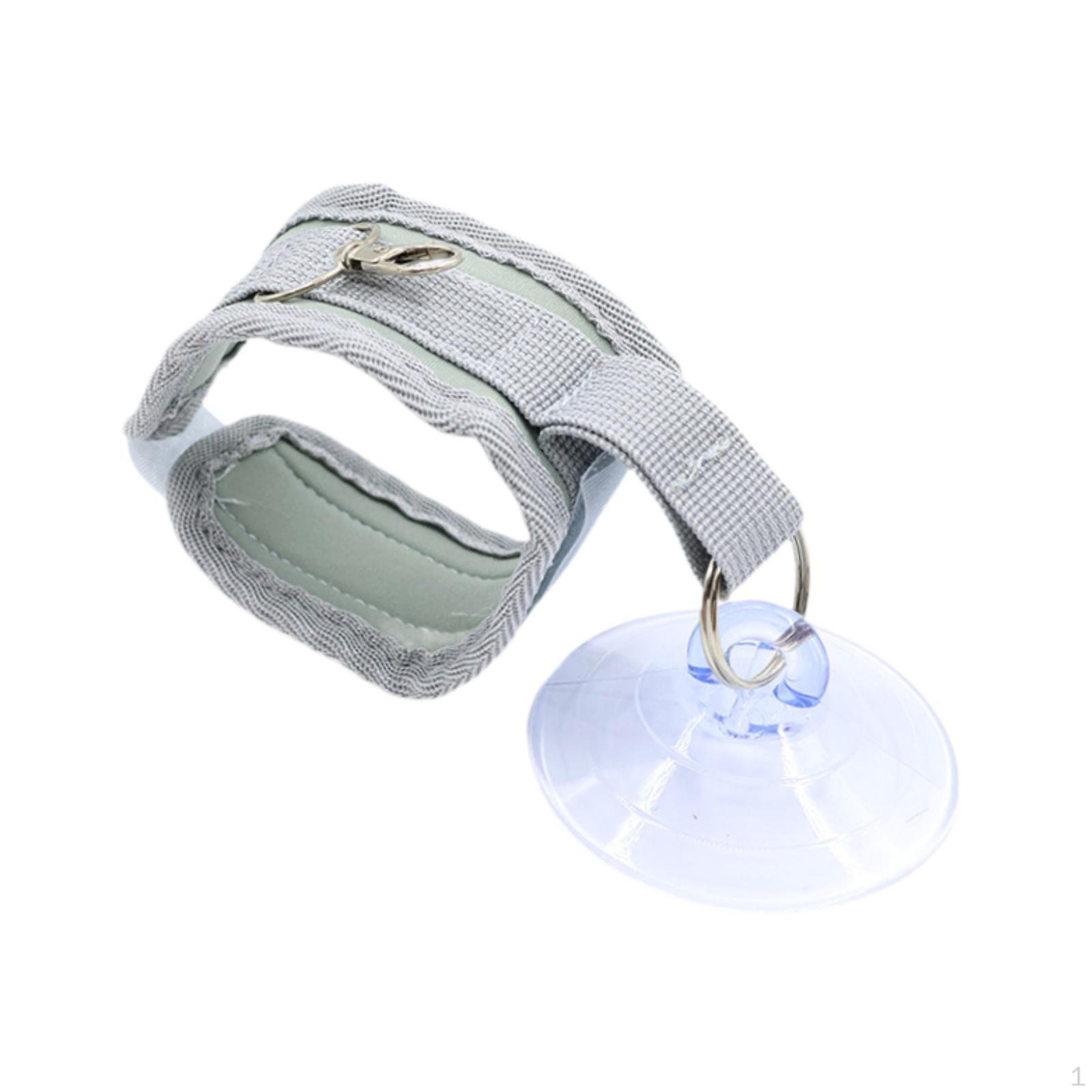 

Pet Bathing Suction Cup Strap Portable Adjustable Lightweight Soft Bath Fixer Leash for серый