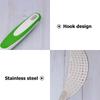 1pc Stainless Steel Pot Strainer Green Pan Drainer For Pasta Rice Kitchen Tool Filter Drainage Space Saving Hanging Design