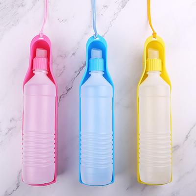 Garrafa de água portátil para cachorro, recipiente de comida e água para animais de estimação, tigela alimentadora, dispensador de bebida para viagem ao ar livre S300ML /L500ML
