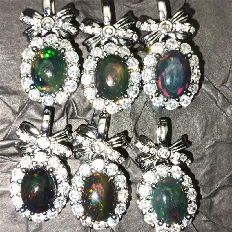 A Sweet and Perfect Gift for African Black Opal Pendant In Summer