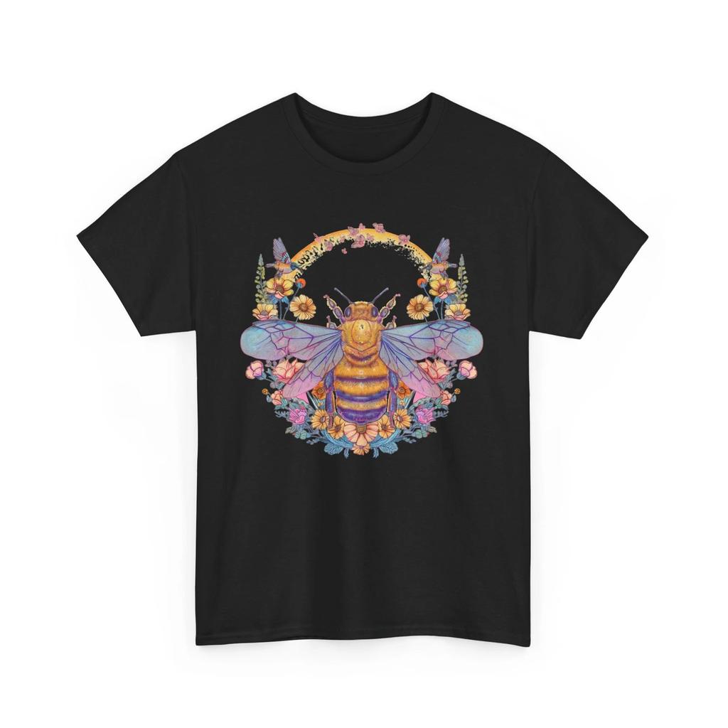 Bee Shirt | Save the Bees Shirt | Honeybee Tee | Boho Bee Blooming Flowers Shirt