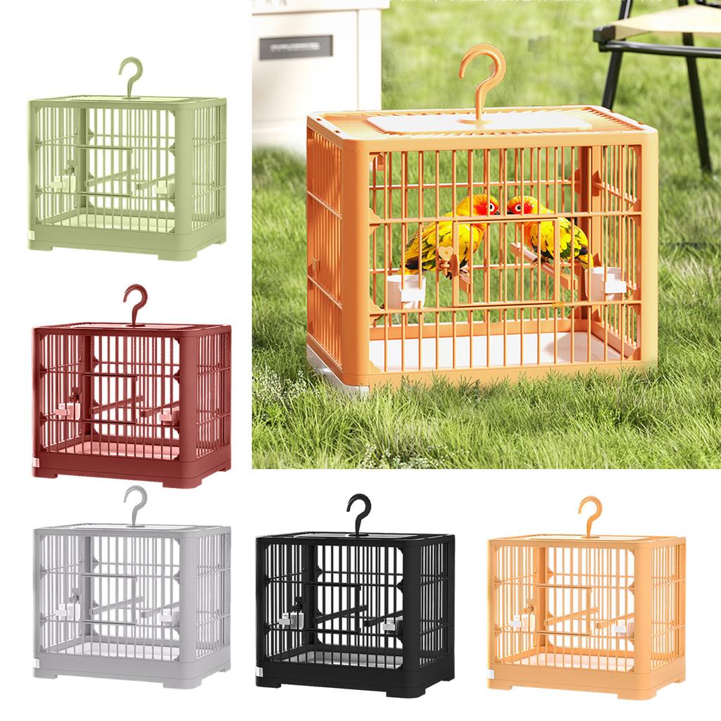 Belüfteter Villa Vogelkäfig für Innen- und Außenbereich Großer Vogelkäfig mit Futterspender Sitzstange für Wellensittiche Kanarienvögel