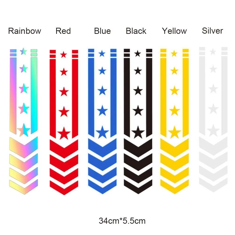 Electric Motorcycle Racing Decals Track Mudguard Stripe Lines Modification Stickers Waterproof PET for Racing Tracks