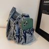 Vintage Multi-Pocket Denim Women's Bag Hand Shoulder Crossbody Bag