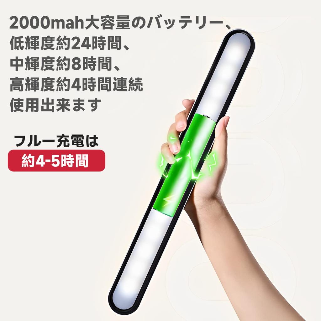 Chuqisheji Wall-Mounted Kitchen Light, Adjustable Angle, LED, Magnet, No Installation Required, Eye-Friendly, Rechargeable, 2000mAh Battery, Large