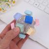 Colorful ball luminous button pinch music decompress finger decompression keychain Rubik's cube car key toy cartoon