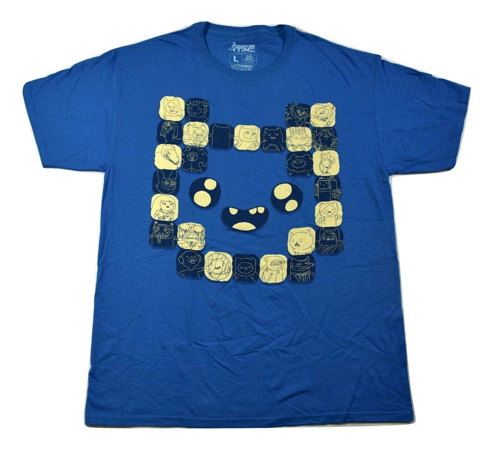 Loot Crate Mens Adventure Time Loot Wear Exclusive Blue Shirt New L, 2XL, 3XL L