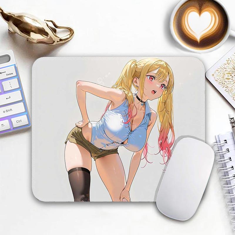 HD Standard Mouse Pad My Dress-Up Darling Small Mousemat Kitagawa Marin Gamer MousePads Edge Stitched Non-Slip Travel Mouse mat