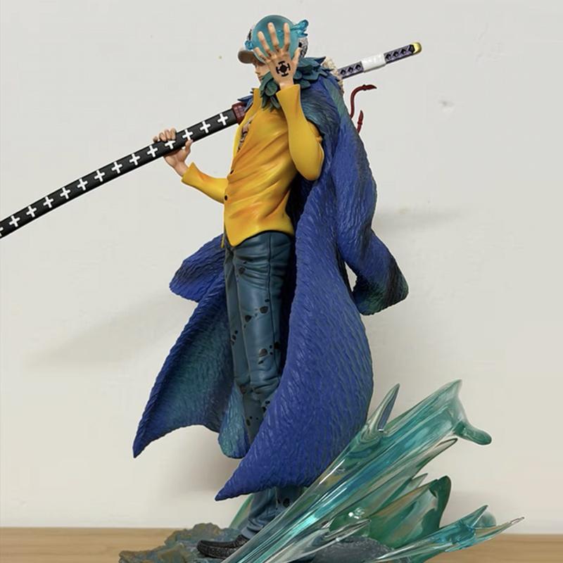 One Piece 25cm Anime Figures Statue Decoration As Trafalgar D. Water Law Oka Shichibukai Model Pvc Toys Collectibles Kids Gifts