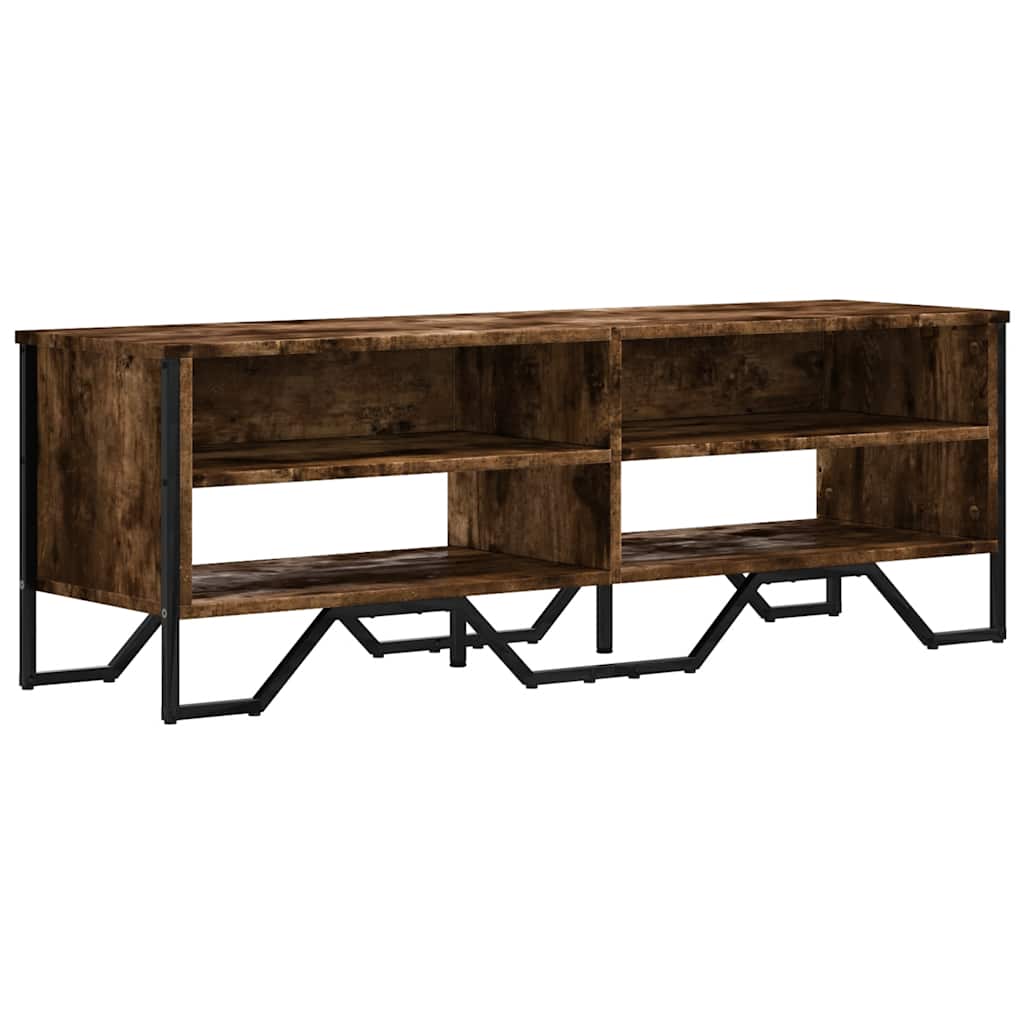 TV Cabinet Smoked Oak 122 x 34 x 41 cm Wood Based Panel