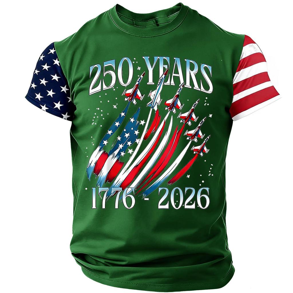 Men's Casual Round Neck Lightweight Breathable Short-Sleeve Top