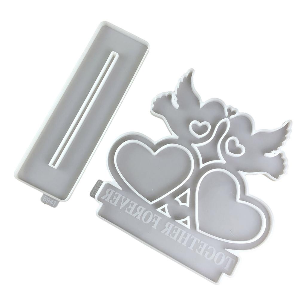 Creative Silicone Resin Moulds Heart Bird Crafting Molds Picture Frames Moulds Craft Molds for Picture Frames Making