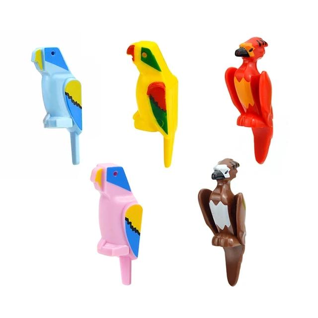 MOC Animals Building Blocks Flamingo Swan Otter Cat Dog Pug Chick Duck Eagle Sheep Owl Rabbit DIY Model Brick Toys for Children